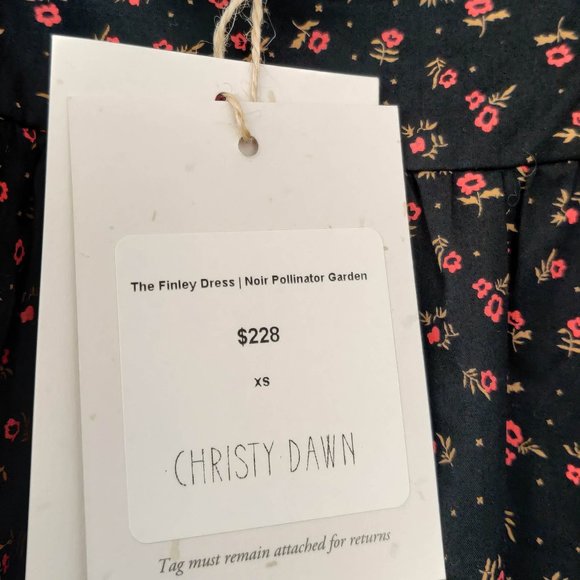 Christy Dawn The Finley Dress in Noir Pollinator Garden XS - Picture 7 of 11